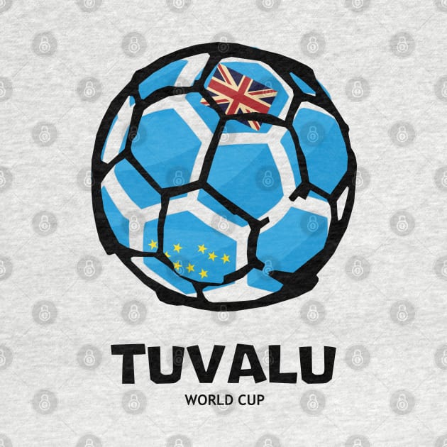 Tuvalu Football Country Flag by KewaleeTee